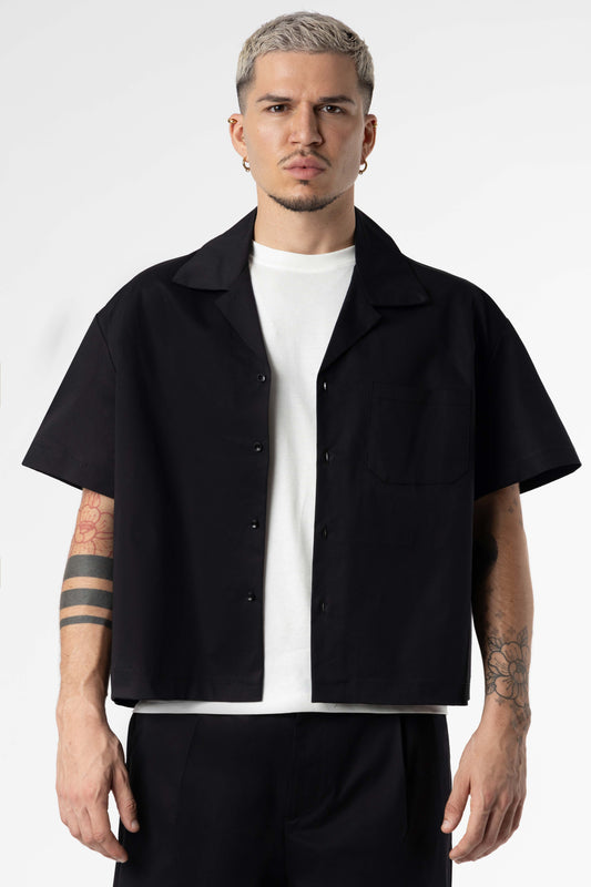 Shirt boxy fit Blanks 205Gsm Black
