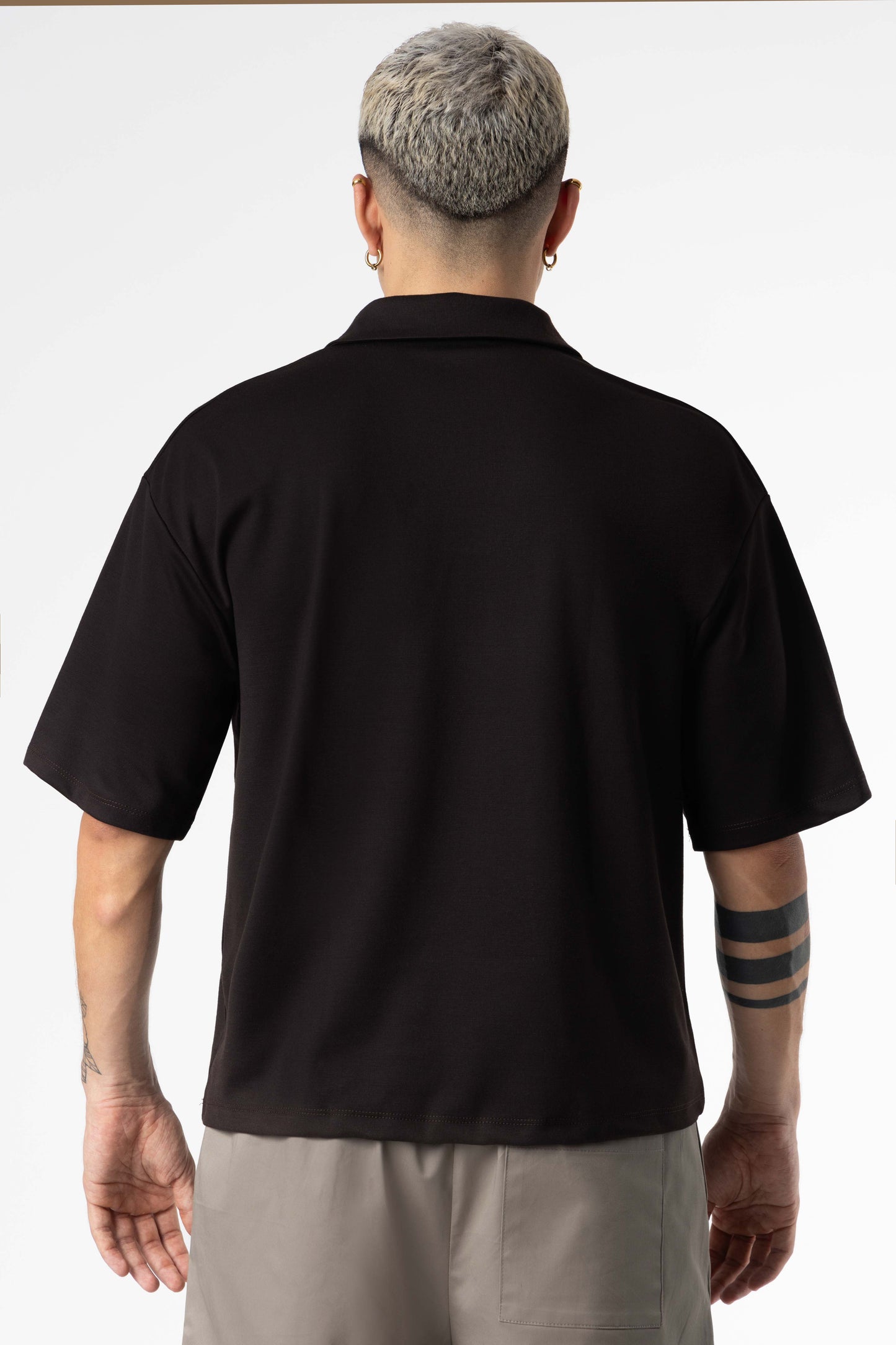 Polo Boxy Fit 270Gsm Chocolate