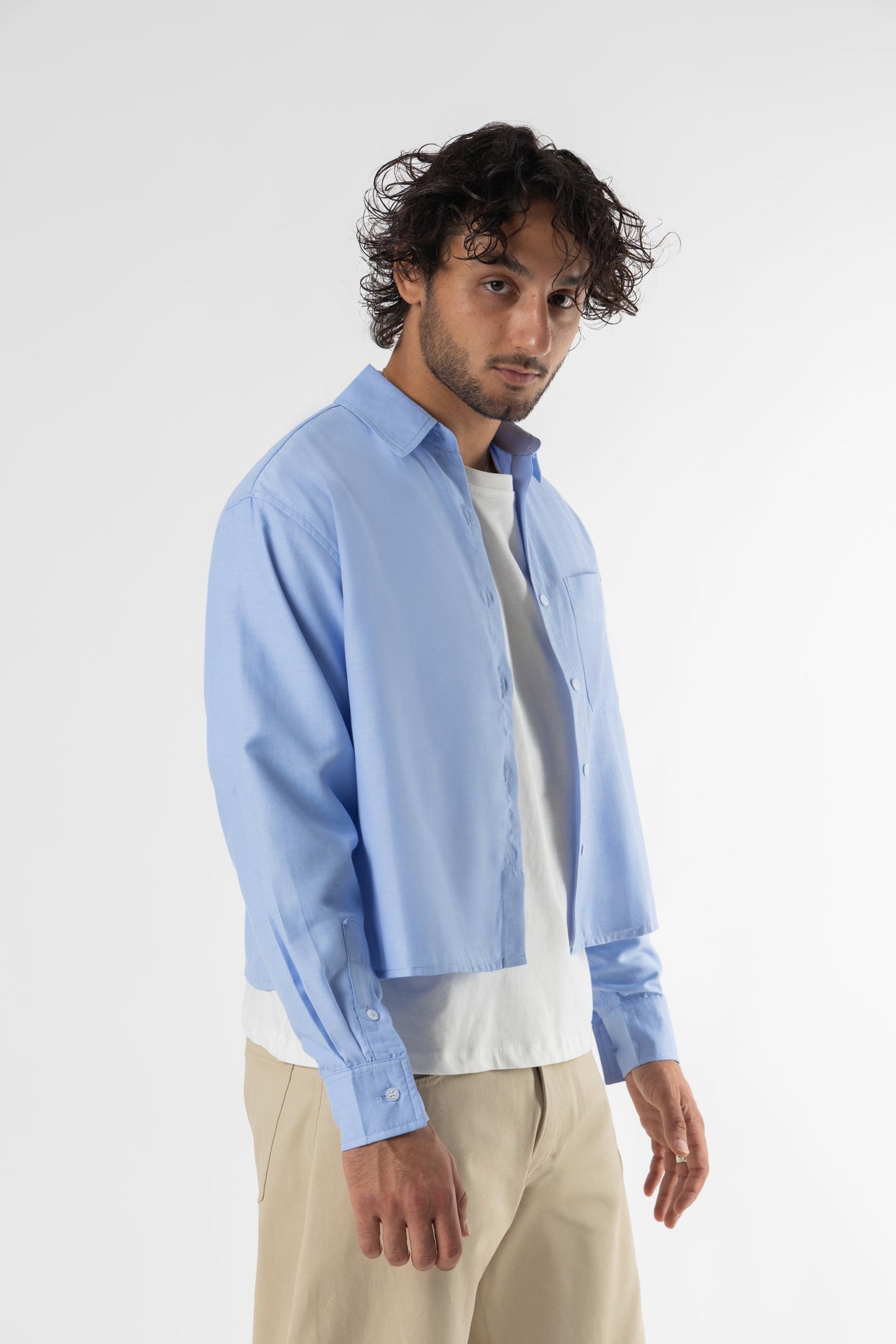 Shirt oxford Cropped Sky