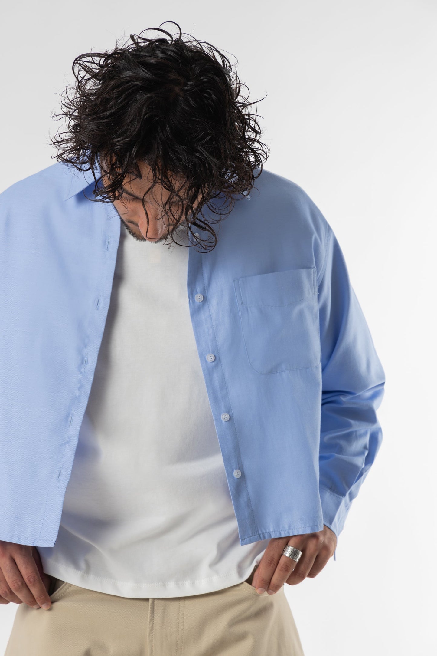 Shirt oxford Cropped Sky