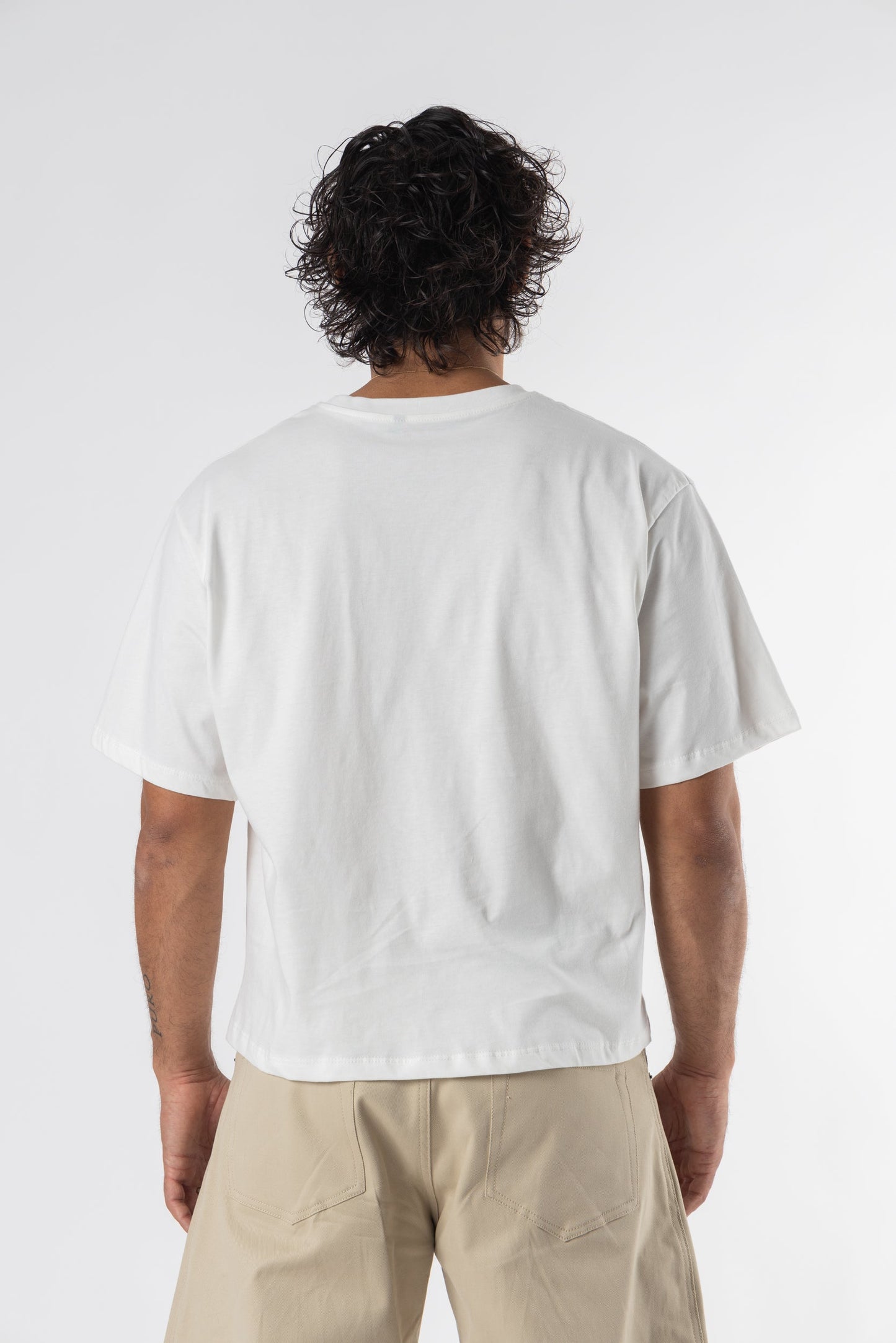 T-Shirt Cropped Blanks 190GSM Off White