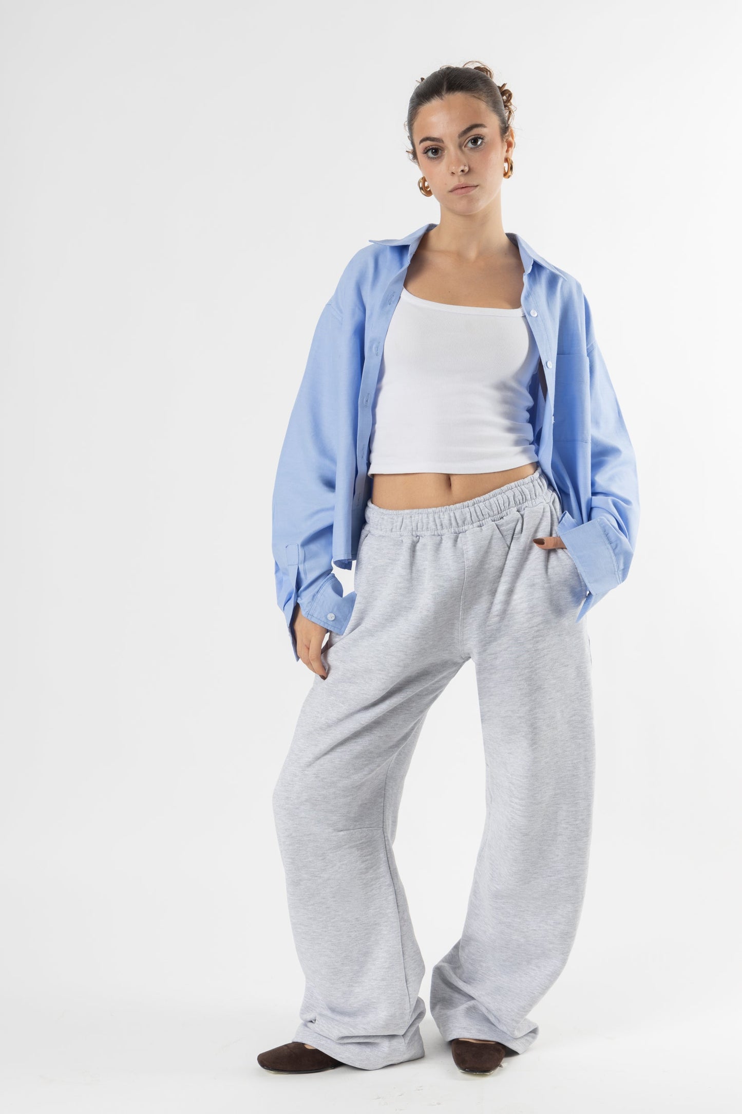 Shirt oxford Cropped Sky