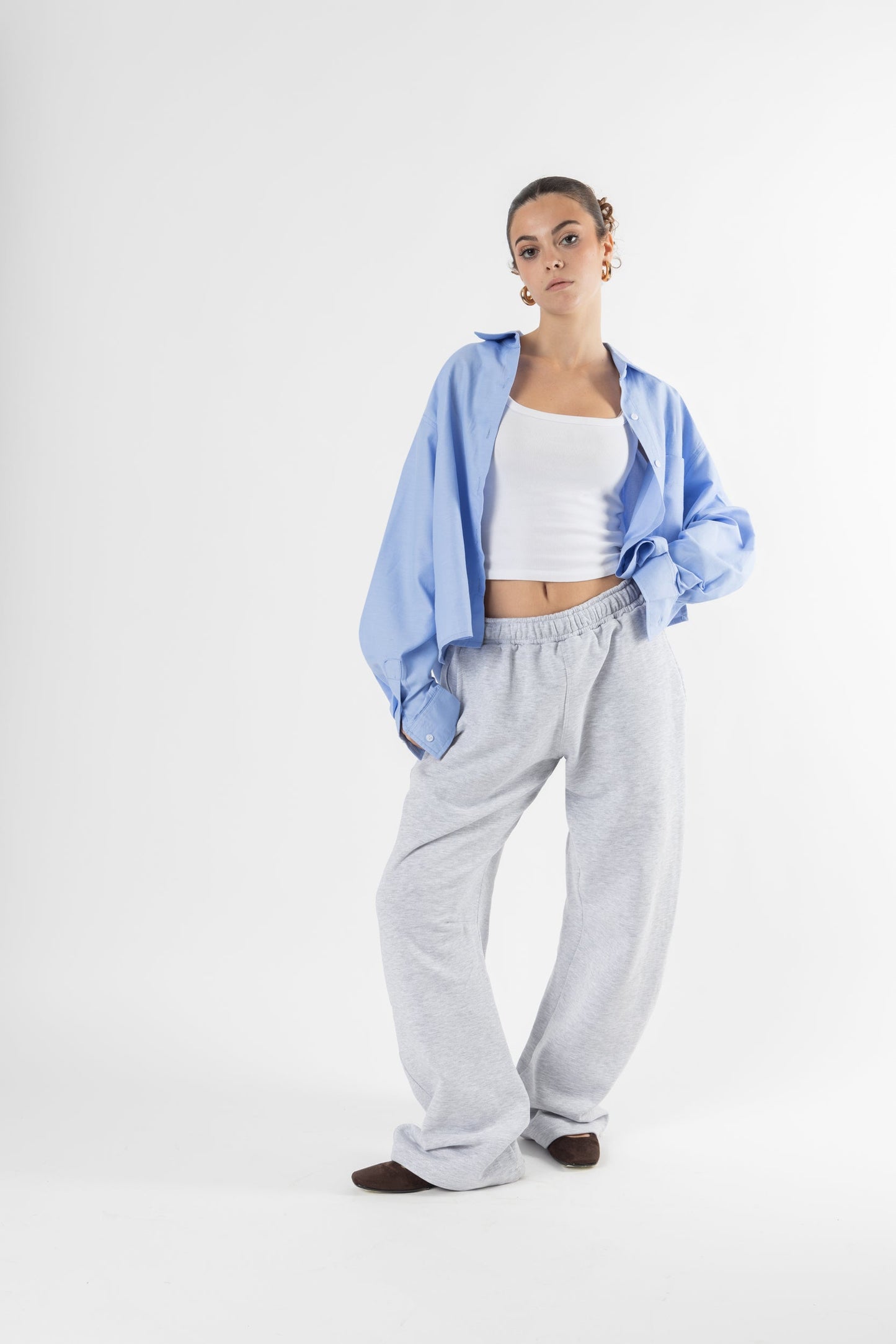 Shirt oxford Cropped Sky