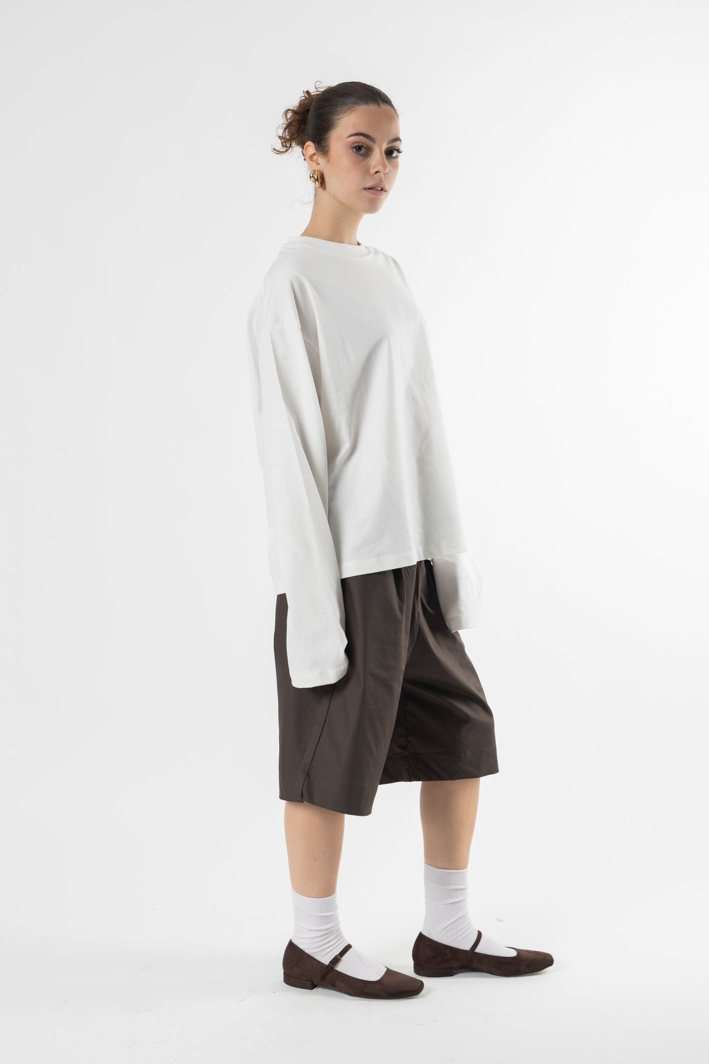 Longsleeve Cropped Blanks 220GSM Off White
