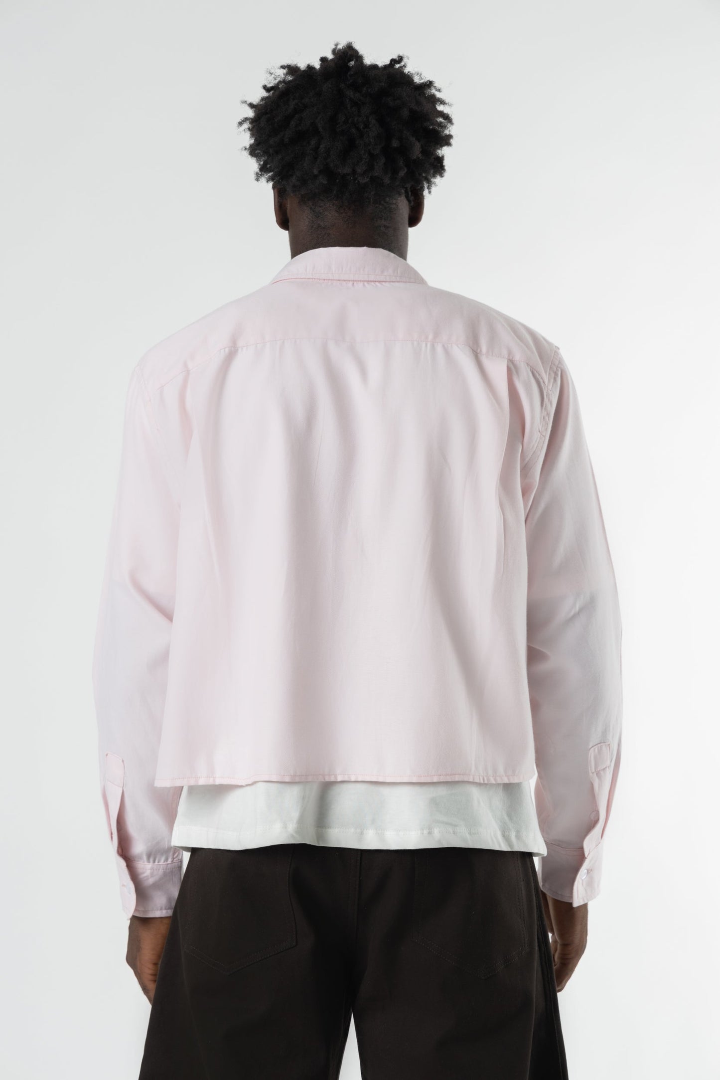 Shirt oxford Cropped Baby Pink