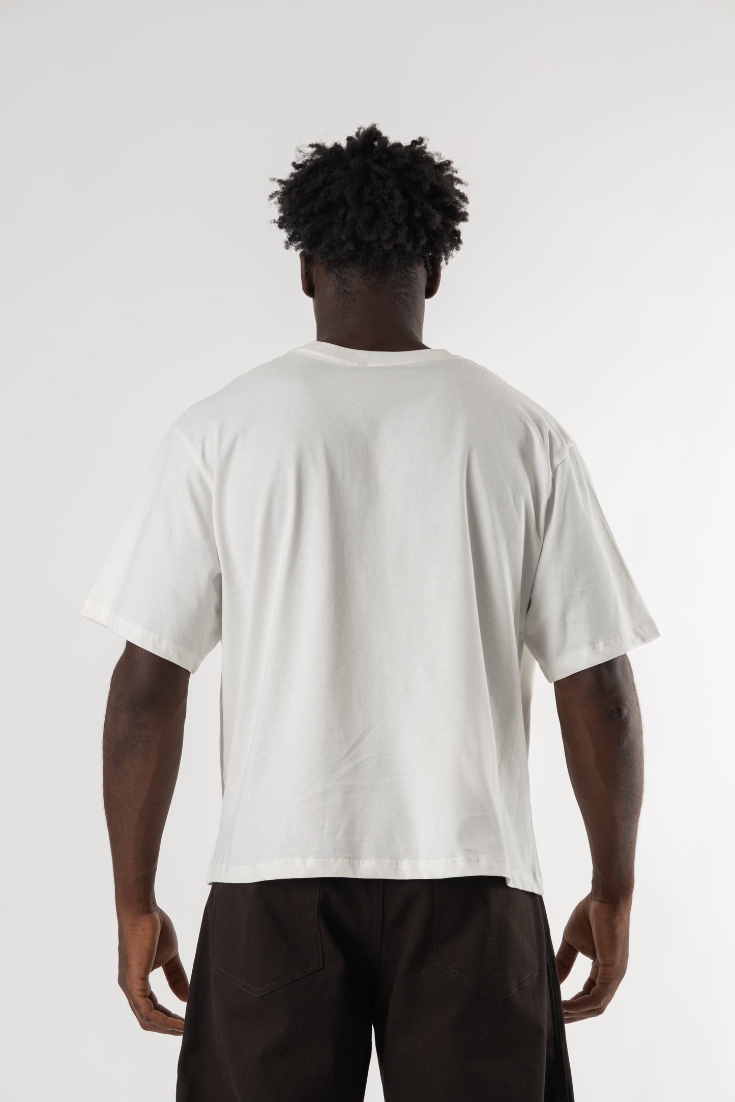 T-Shirt Cropped Blanks 190GSM Off White