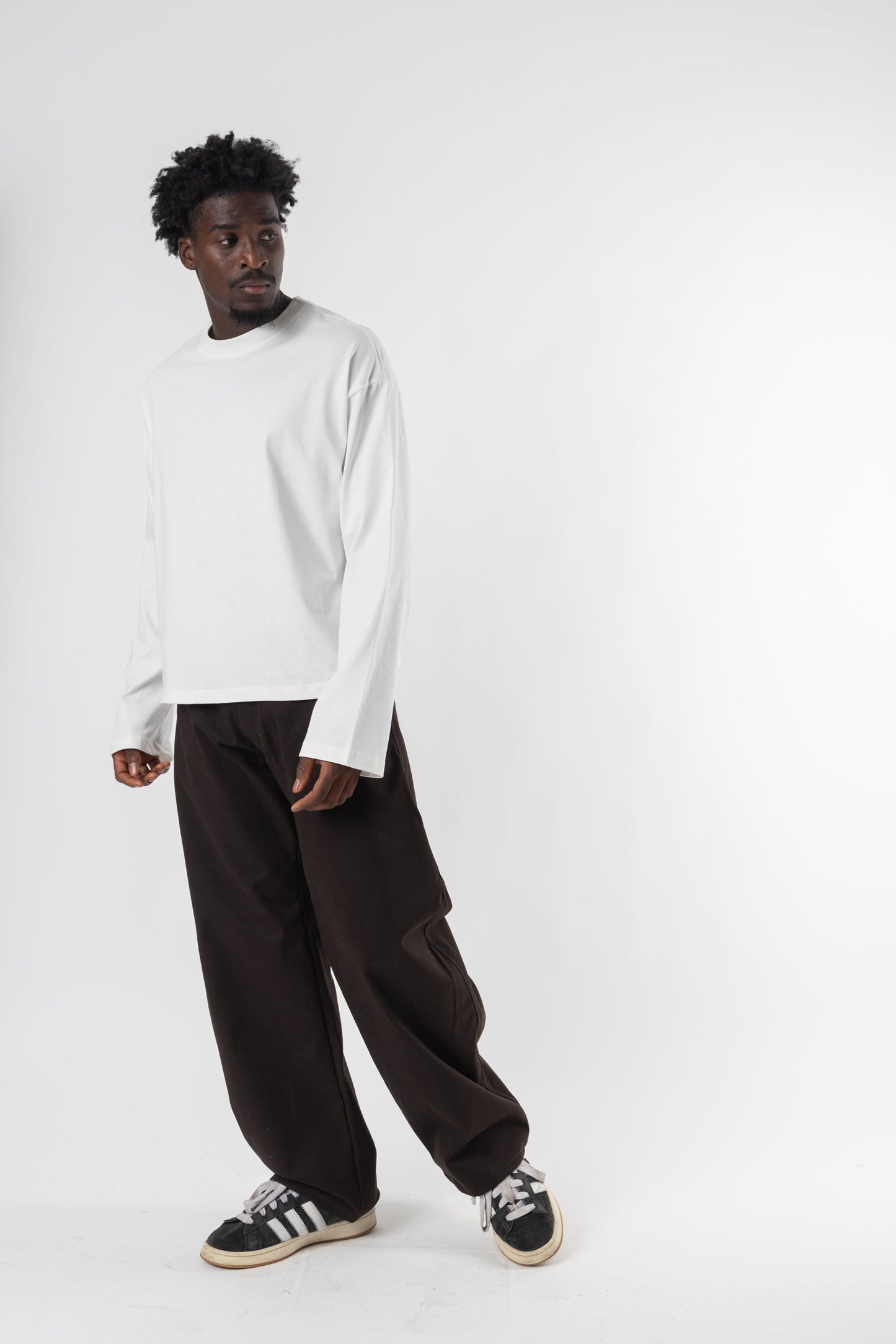 Longsleeve Cropped Blanks 220GSM Off White