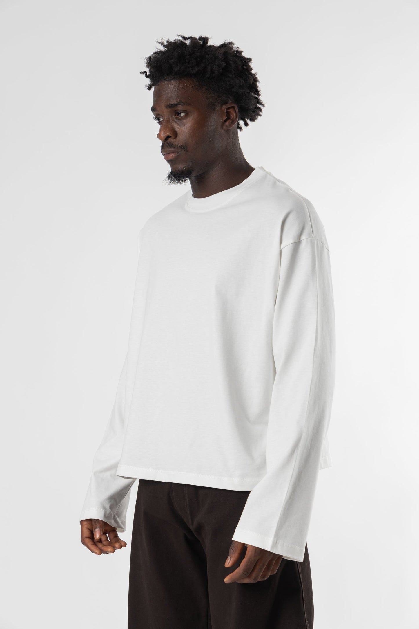 Longsleeve Cropped Blanks 220GSM Off White