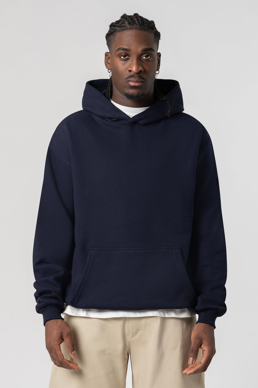 Hoodie Premium Blanks 330GSM Night Blue