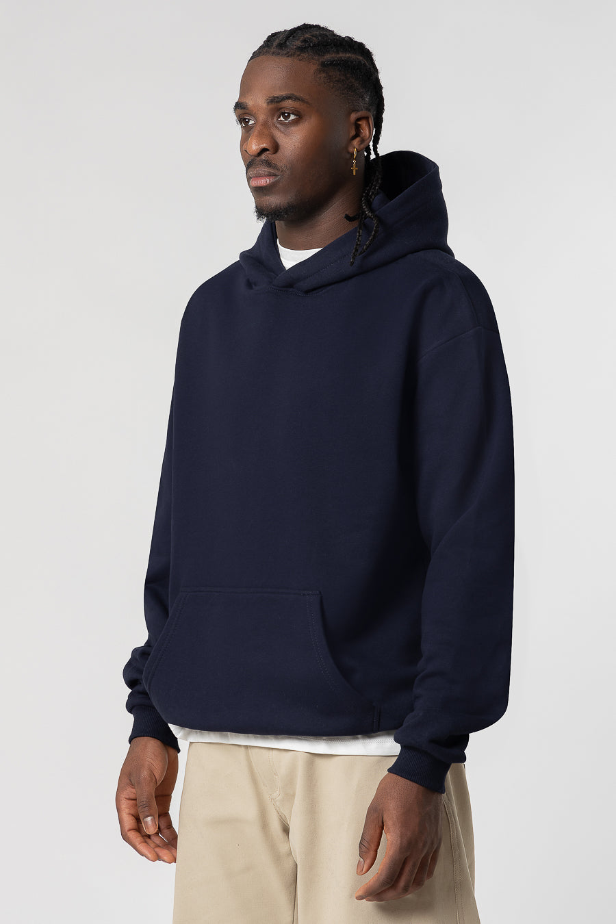 Hoodie Premium Blanks 330GSM Night Blue