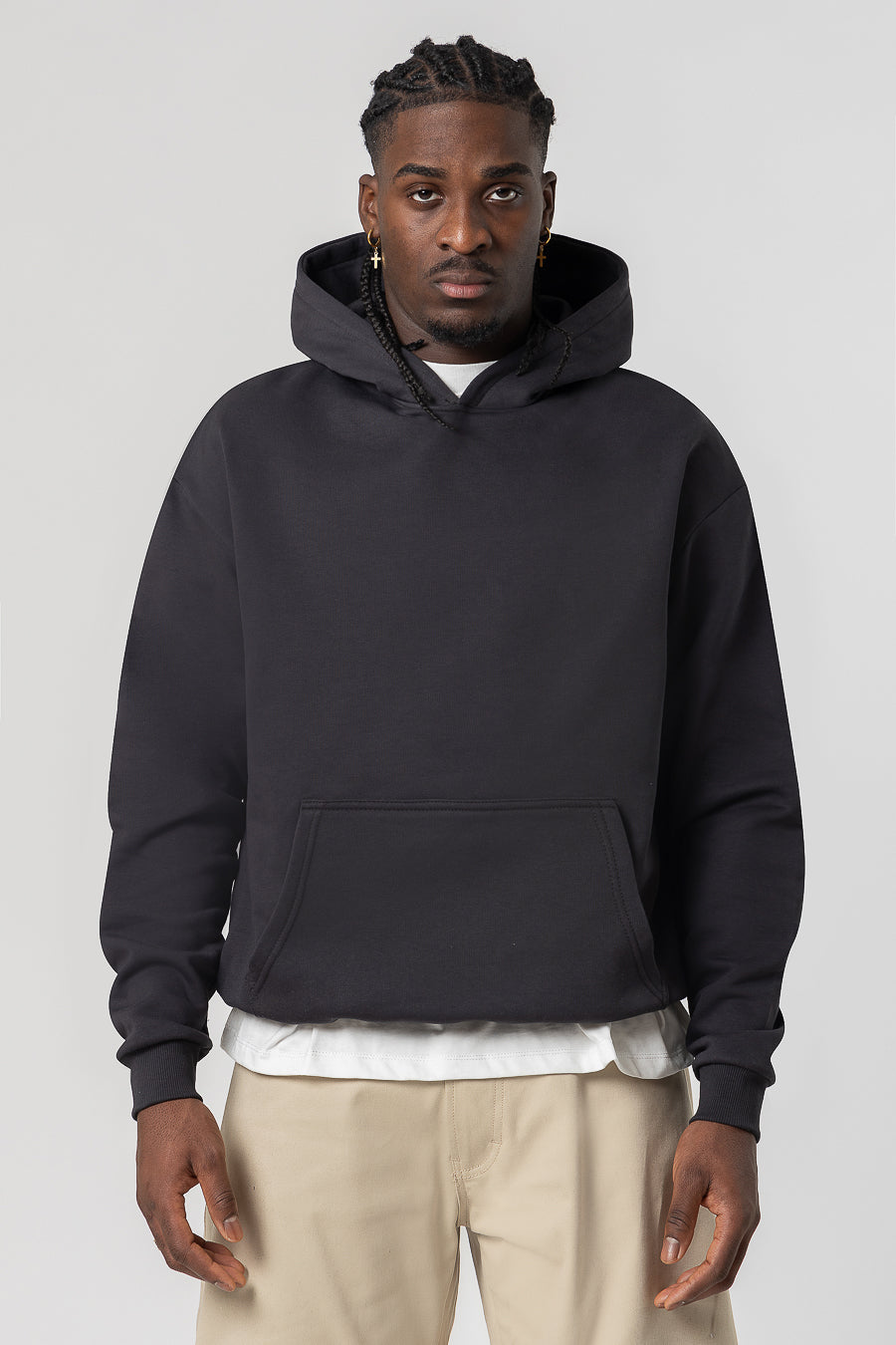 Hoodie Premium Blanks 330GSM Dark Chocolate