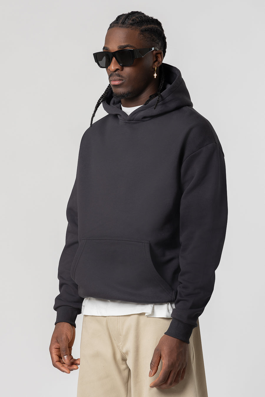Hoodie Premium Blanks 330GSM Dark Chocolate