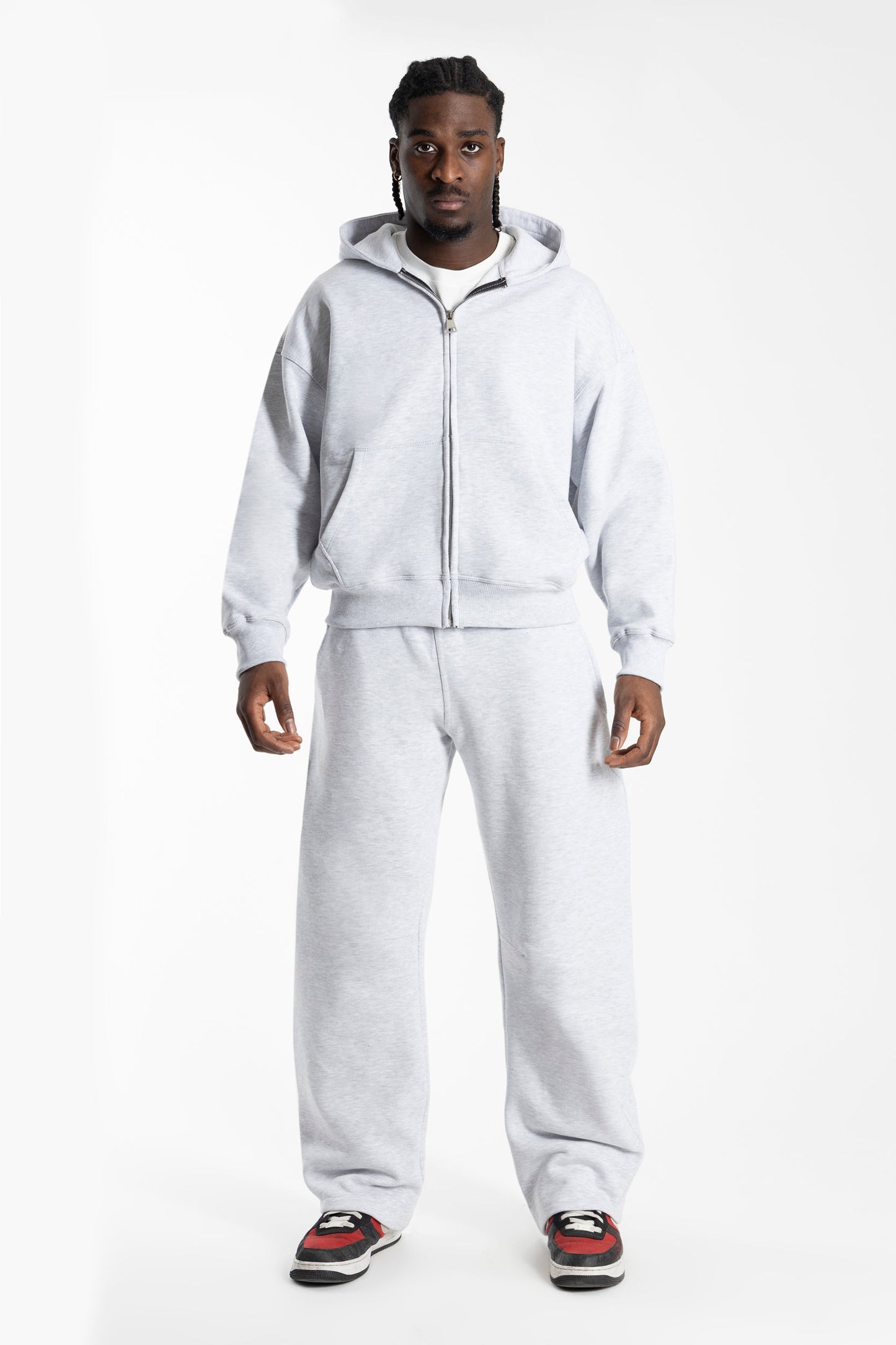 Sweatpants Wide Fit Blanks 330GSM Dark Chocolate