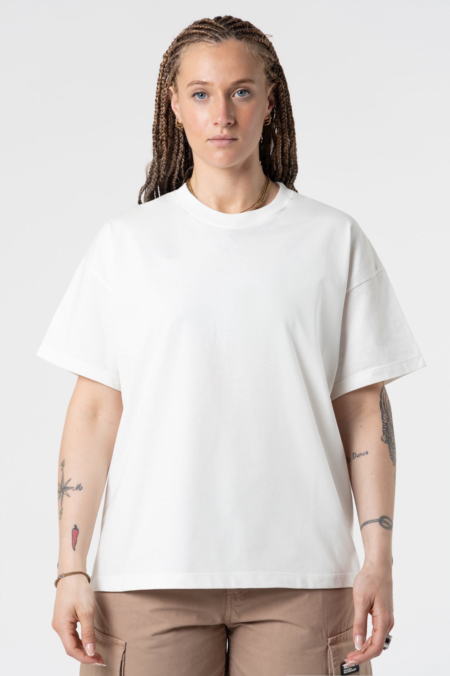 T-Shirt Blanks Boxy Fit 190GSM Sand