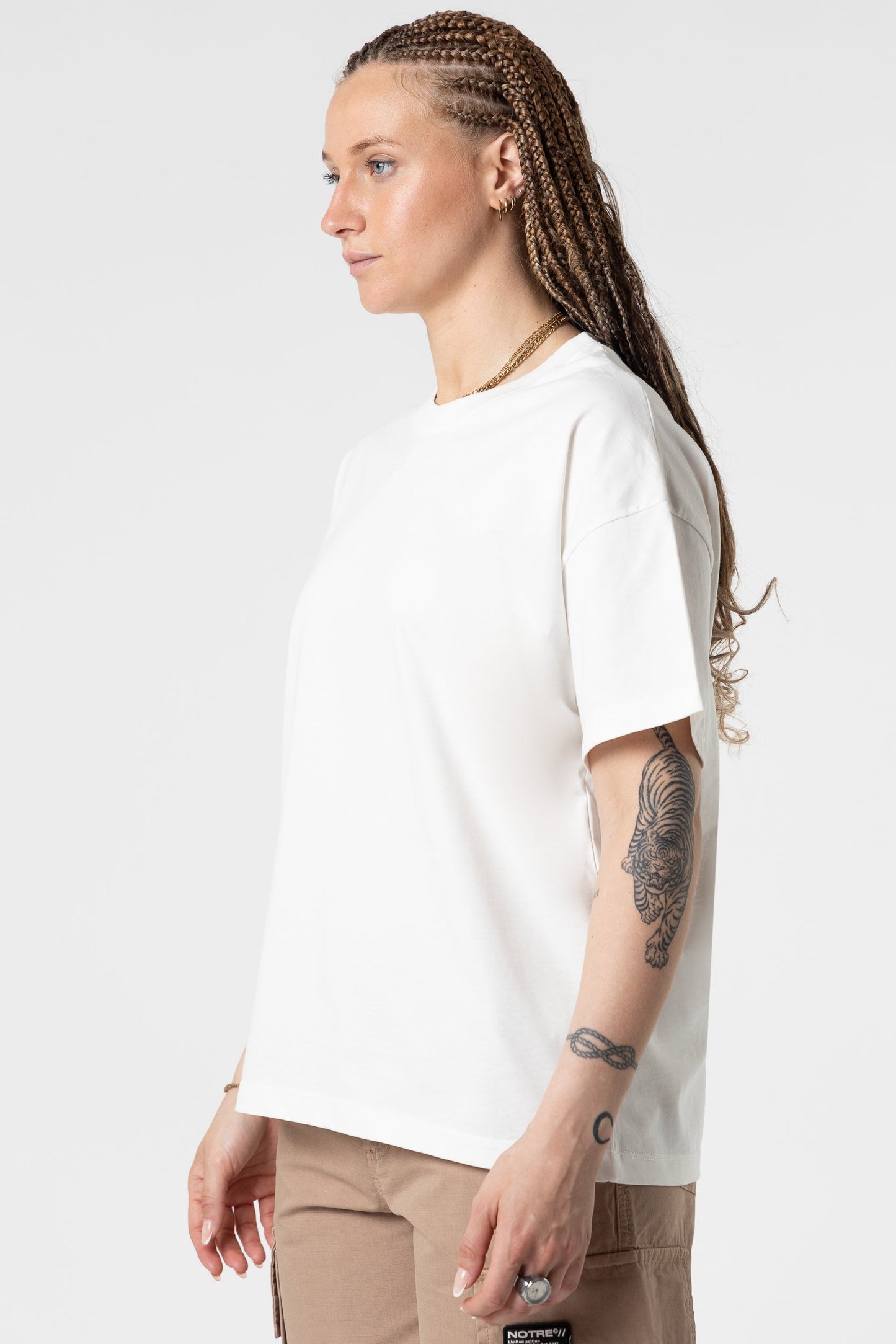 T-Shirt Blanks Boxy Fit 190GSM Dark Grey