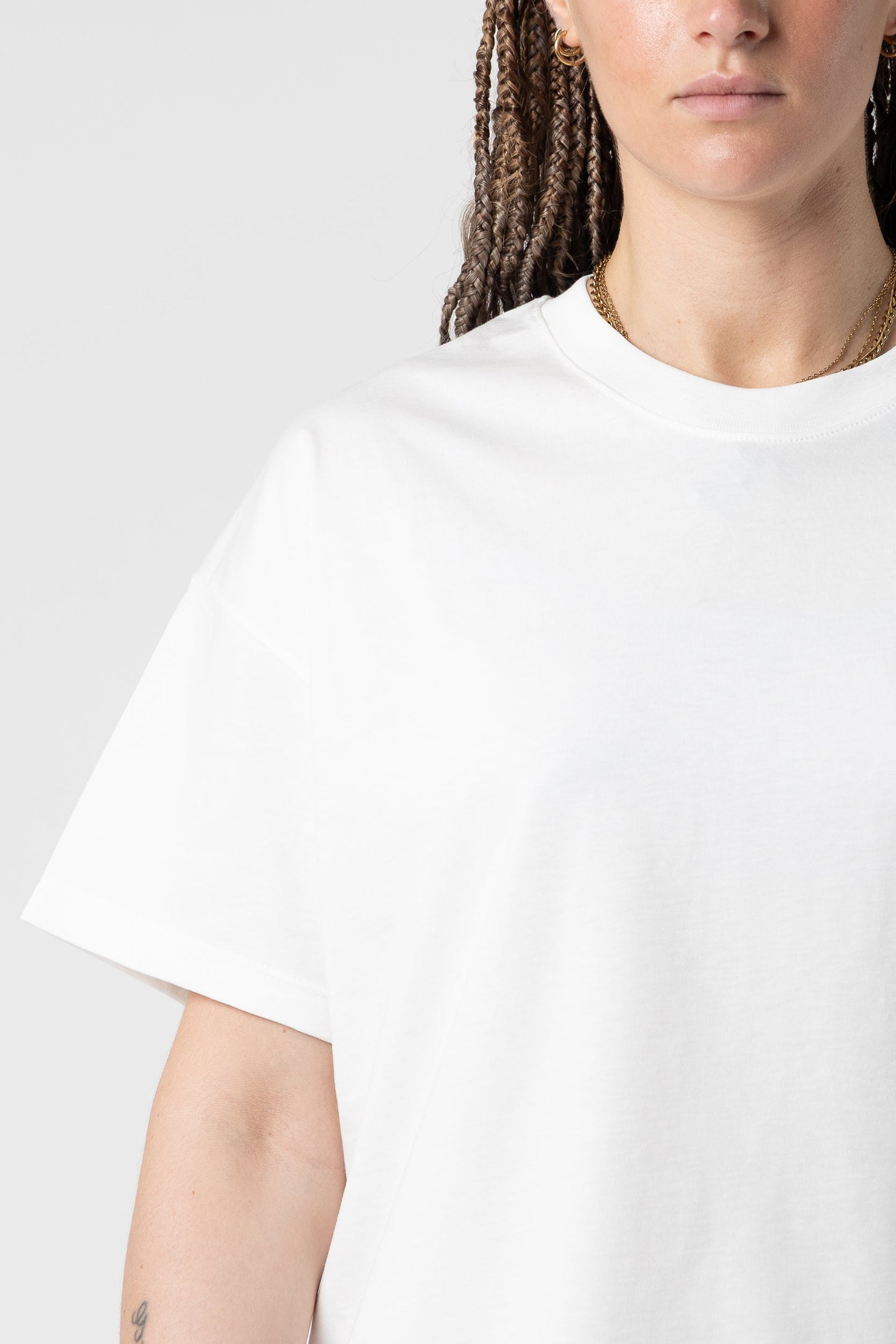 T-Shirt Blanks Boxy Fit 190GSM Off White