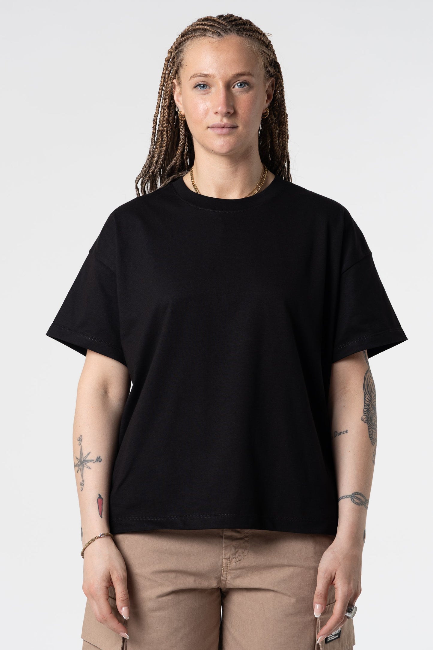 T-Shirt Blanks Boxy Fit 190GSM Sand