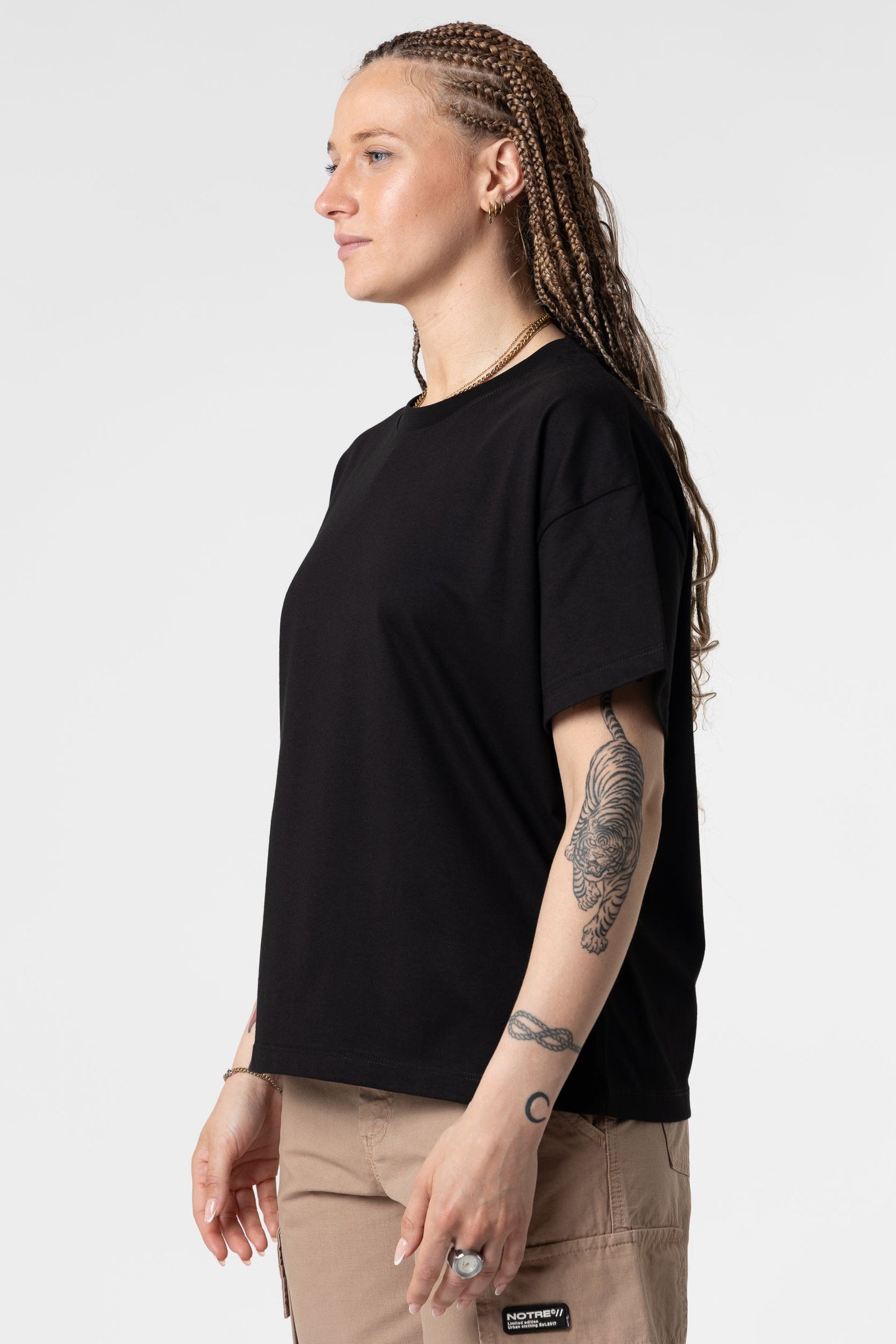 T-Shirt Blanks Boxy Fit 190GSM Dark Grey