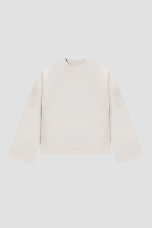 Longsleeve Cropped Blanks 220GSM Off White