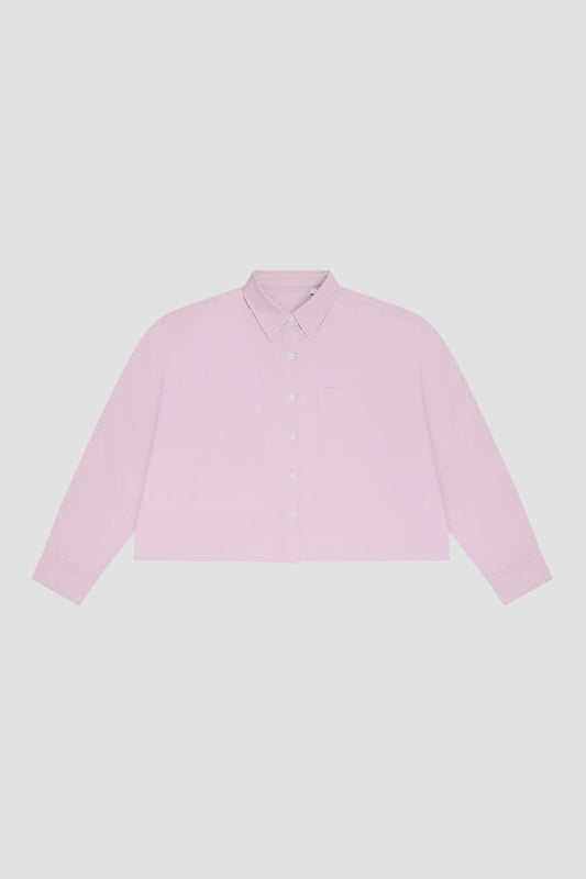Shirt oxford Cropped Baby Pink