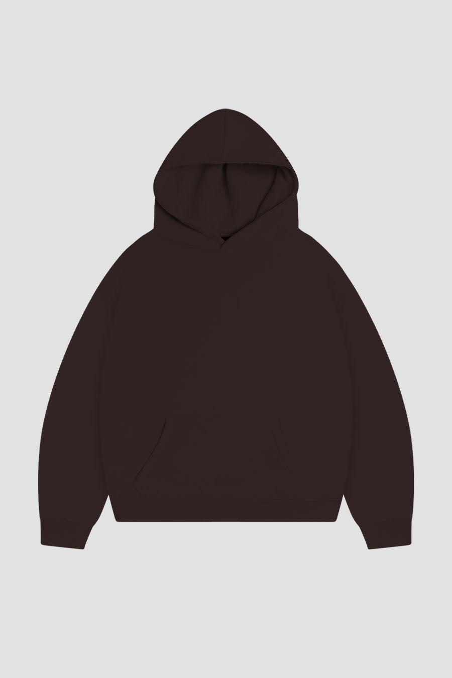 Hoodie Premium Blanks 330GSM Dark Chocolate