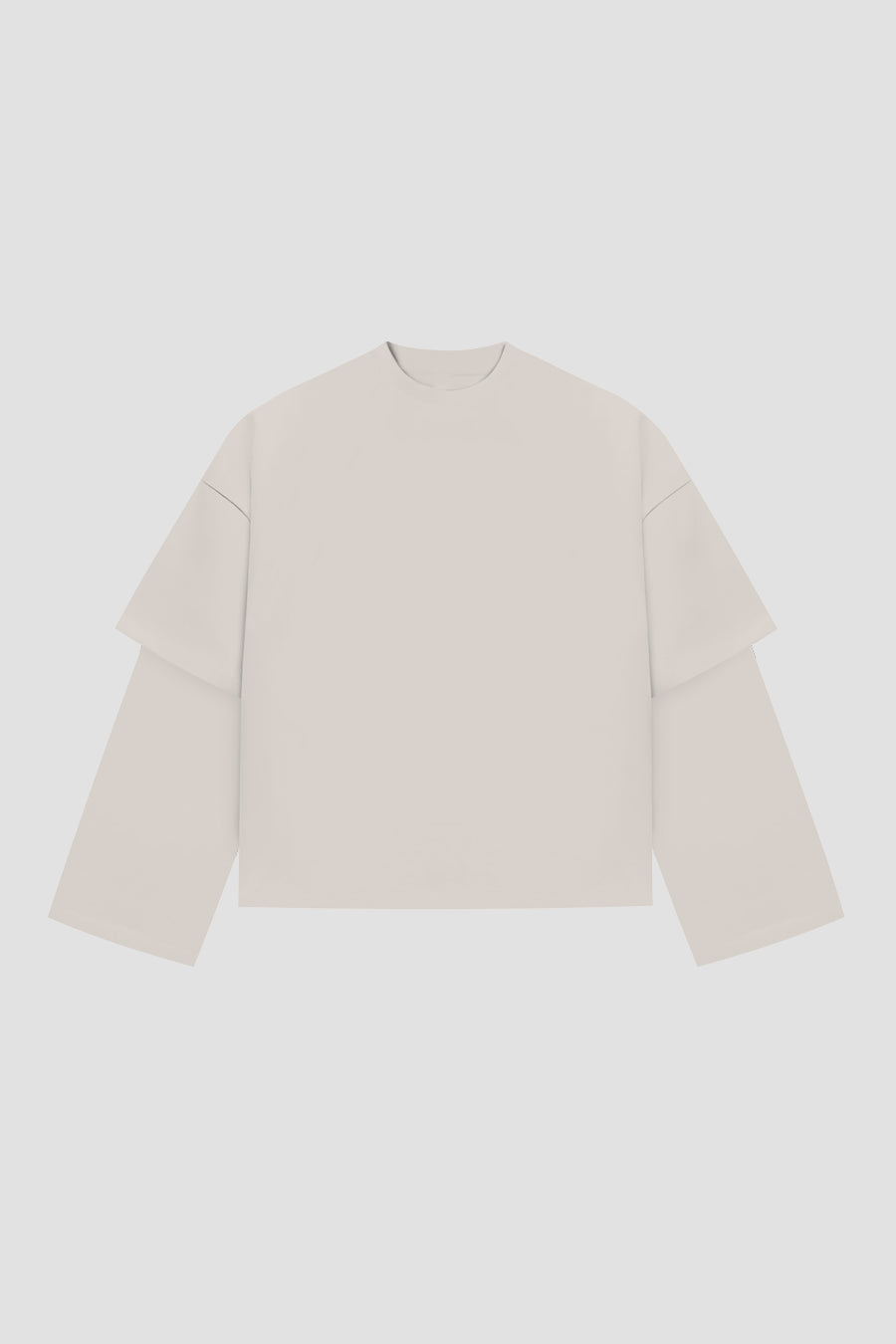 Double Long Sleeve Blanks 220GSM Off White