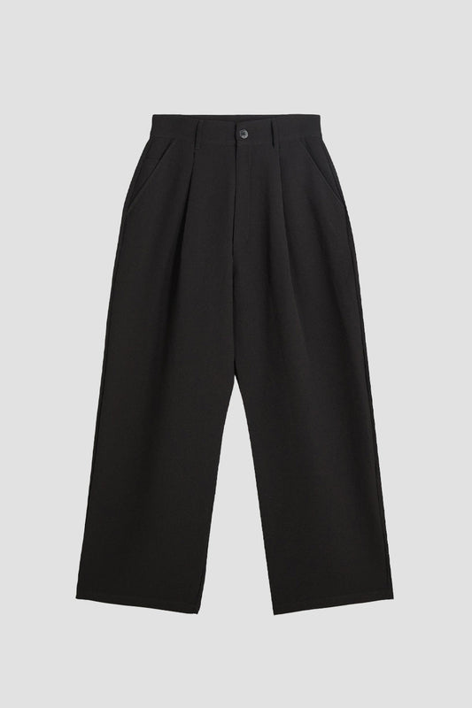 Tailored Baggy Pants Black
