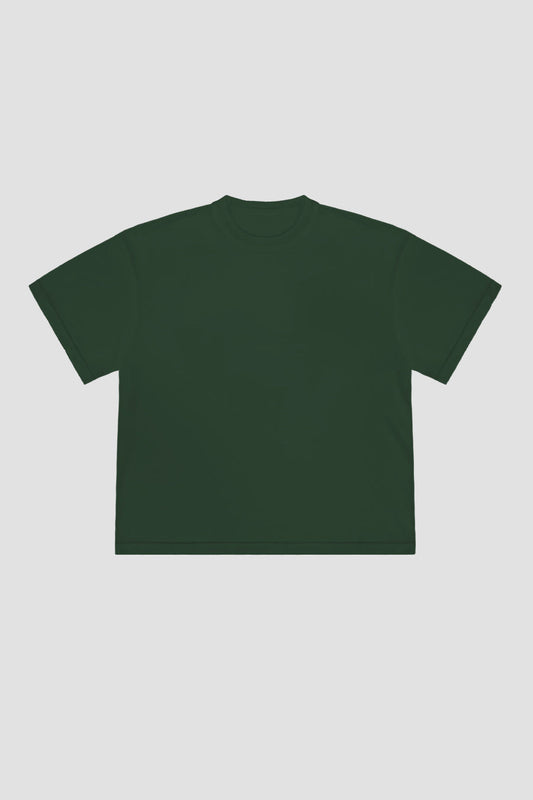 T-Shirt Blanks Boxy Fit 190GSM Forest Green