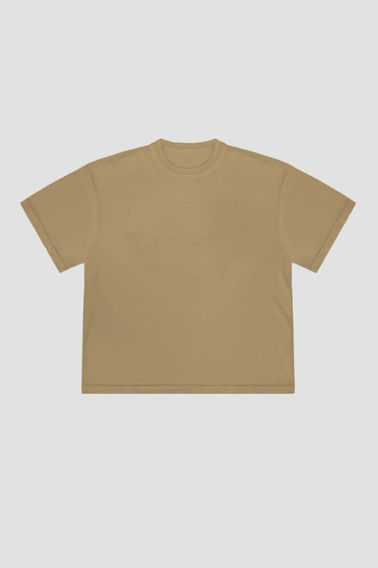 T-Shirt Blanks Boxy Fit 190GSM Sand