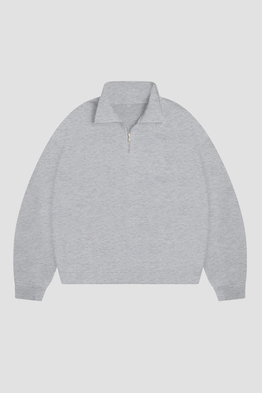 Sweatshirt Half Zip Blanks 330GSM Sport Grey