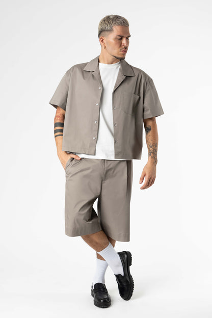 Shirt boxy fit Blanks 205Gsm Silver