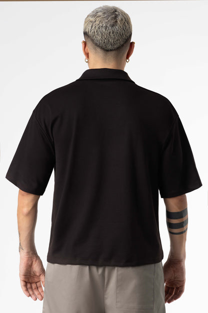 Polo Boxy Fit 270Gsm Black