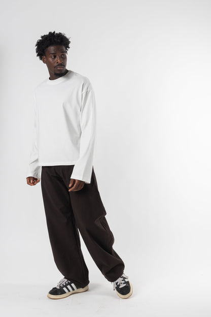 Longsleeve Cropped Blanks 220GSM Off White
