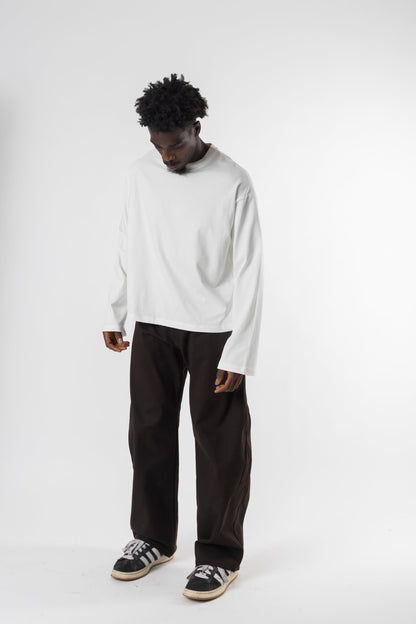 Longsleeve Cropped Blanks 220GSM Off White