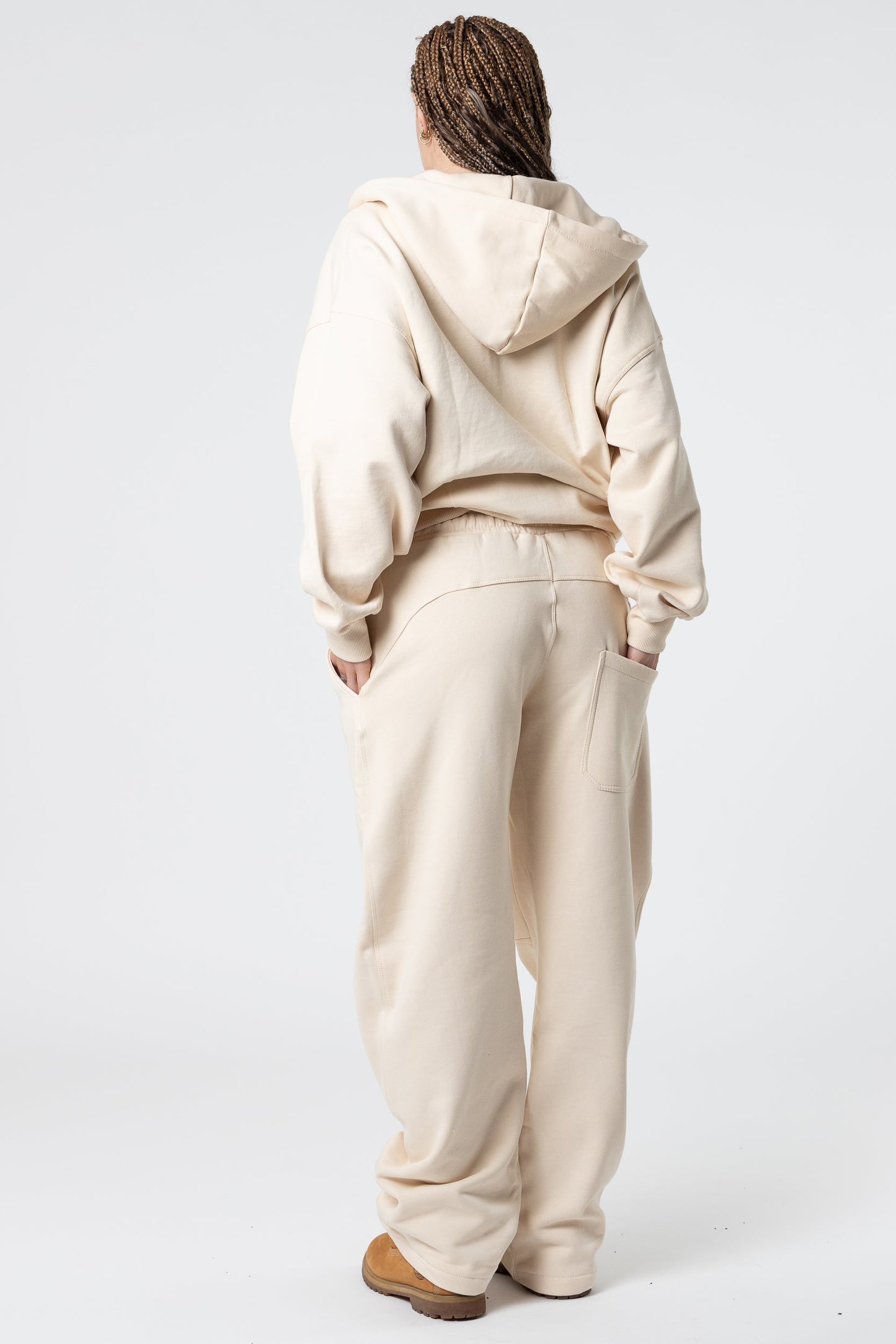 Sweatpants Wide Fit Blanks 330GSM Dark Chocolate