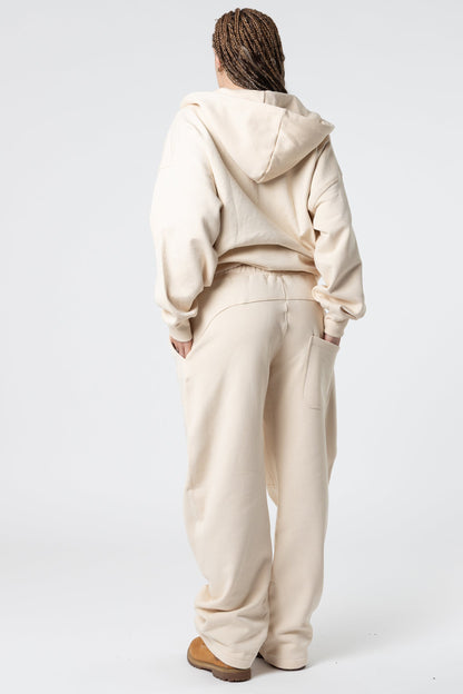 Sweatpants Wide Fit Blanks 330GSM Dark Chocolate