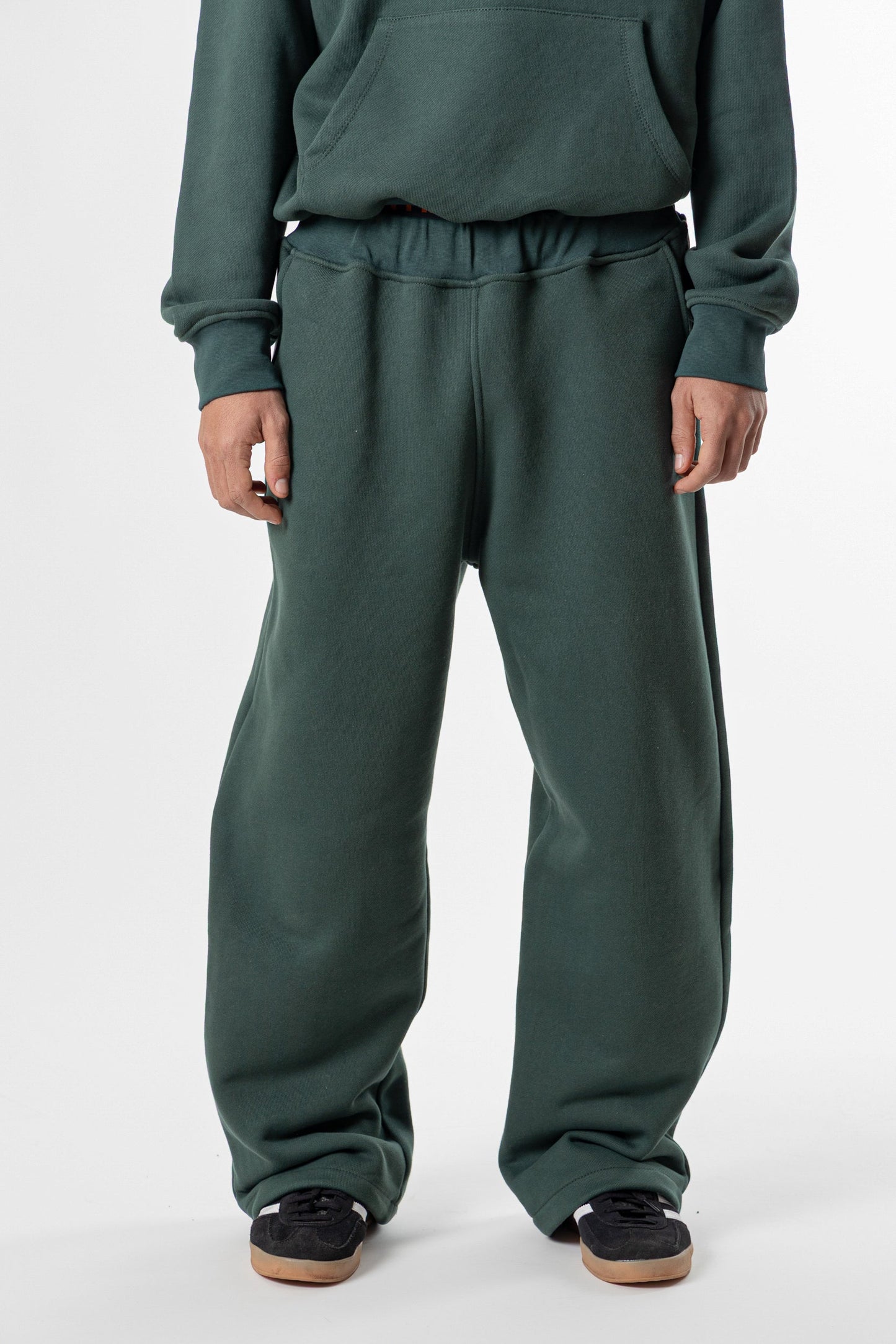 Sweatpants Baggy Fit Blanks 500GSM Forest Green