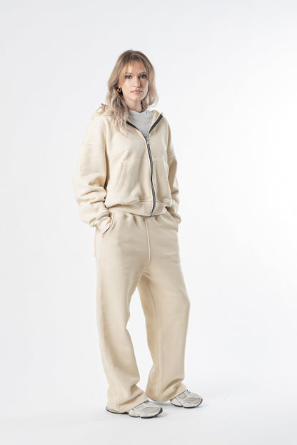 Zip Hoodie Heavy Blanks 500GSM Sand