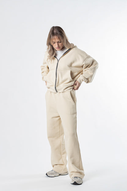 Zip Hoodie Heavy Blanks 500GSM Sand