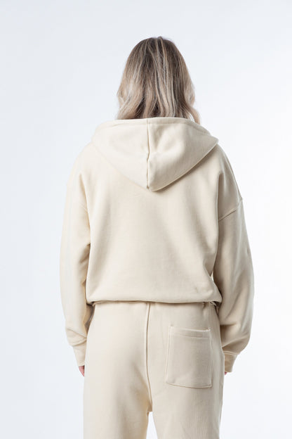 Zip Hoodie Heavy Blanks 500GSM Sand