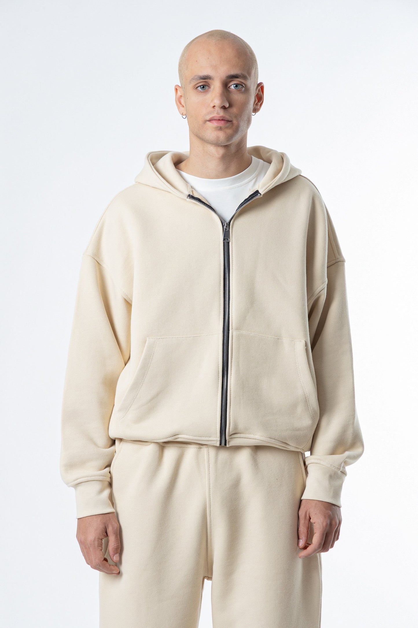 Zip Hoodie Heavy Blanks 500GSM Forest Green