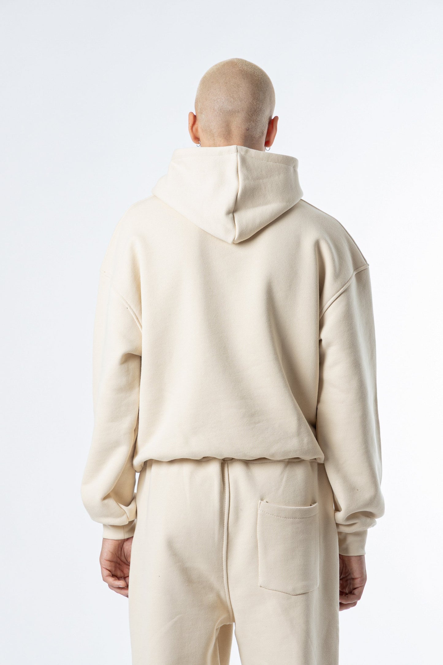 Hoodie Cropped Blanks 500GSM Sand