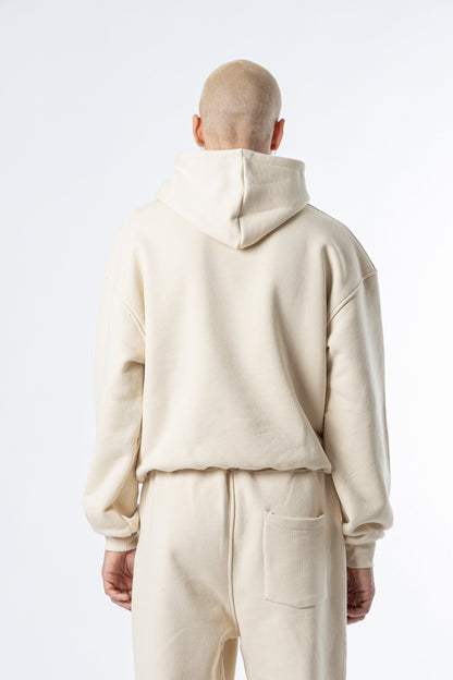 Hoodie Cropped Blanks 500GSM Sand