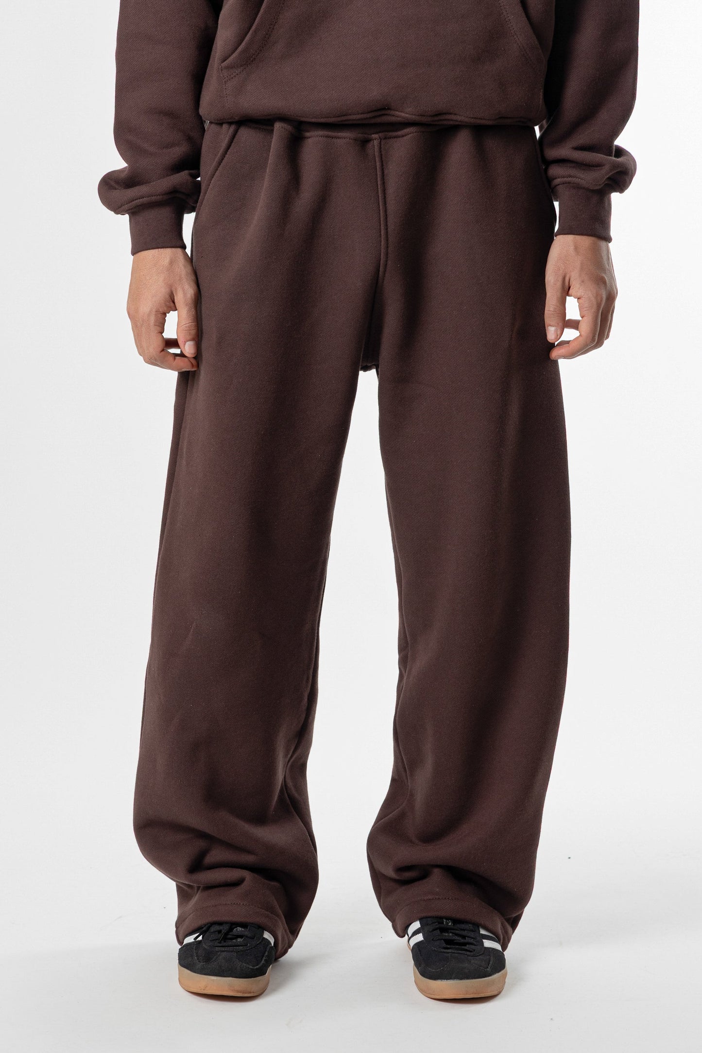 Sweatpants Baggy Fit Blanks 500GSM Dark Chocolate