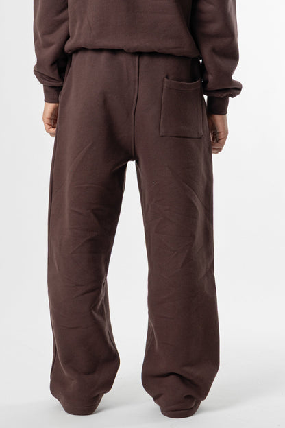 Sweatpants Baggy Fit Blanks 500GSM Dark Chocolate