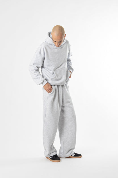 Hoodie Cropped Blanks 500GSM Sport Grey