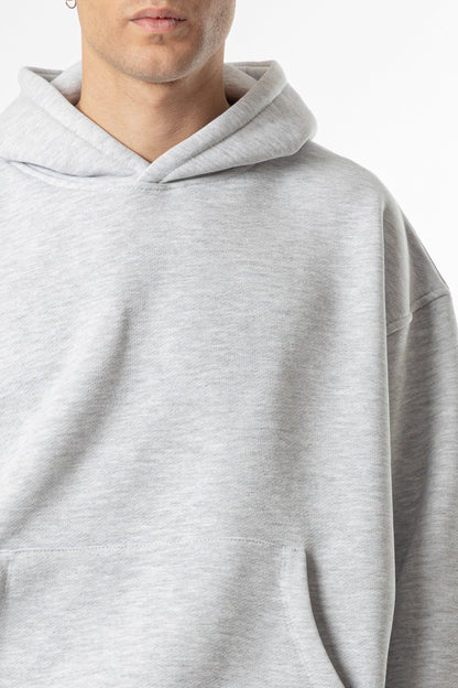 Hoodie Cropped Blanks 500GSM Sport Grey