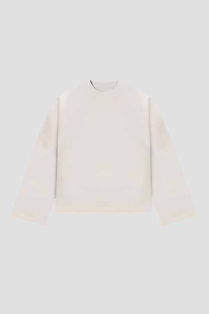Longsleeve Cropped Blanks 220GSM Off White