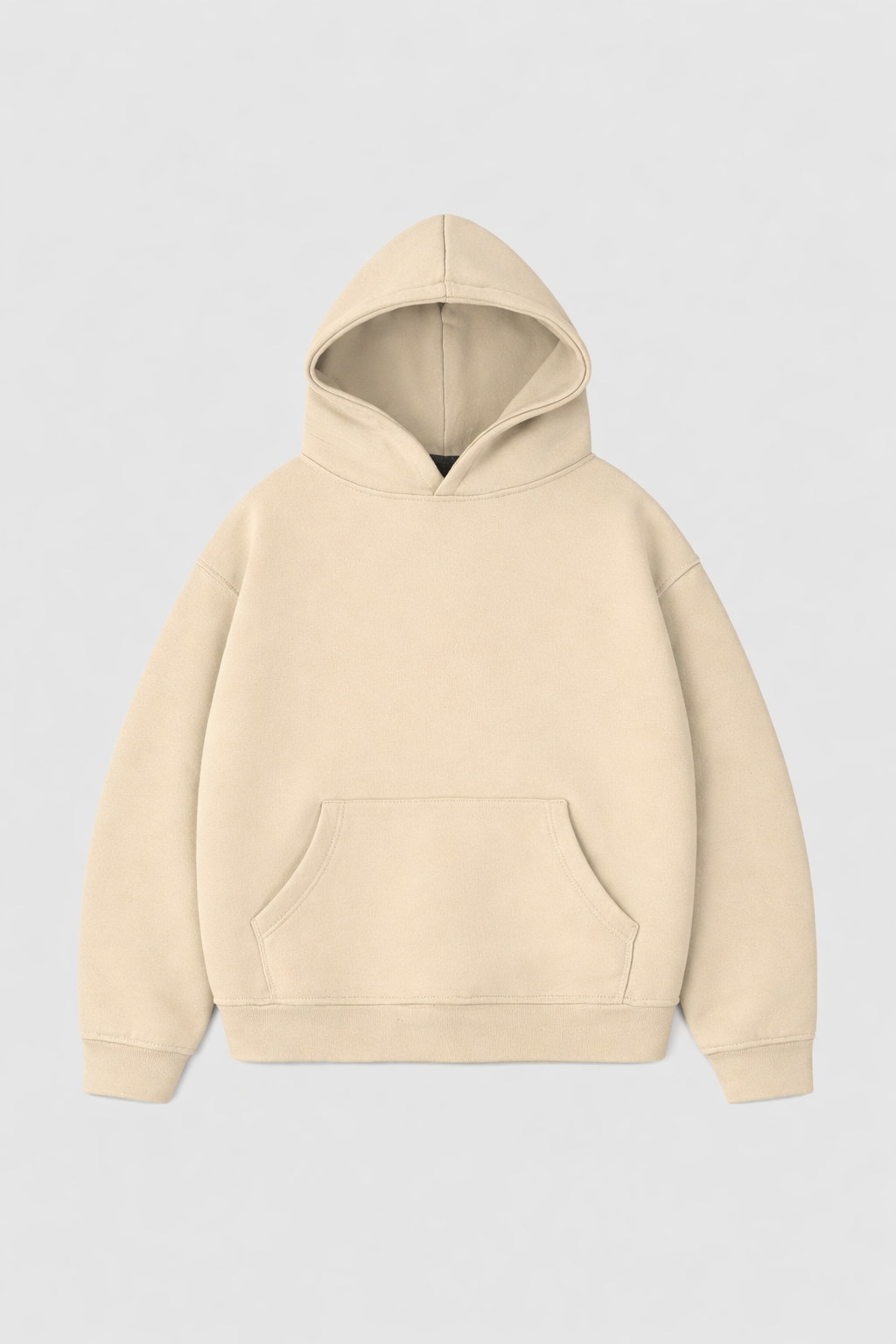 Hoodie Cropped Blanks 500GSM Sand