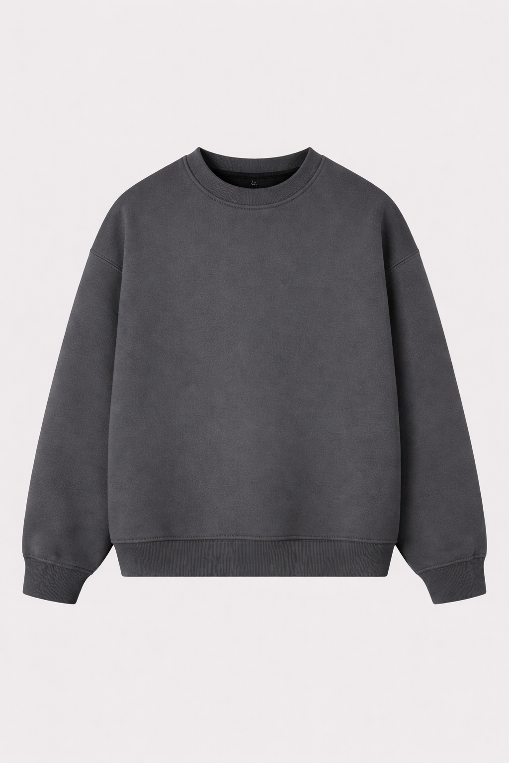 Crewneck Cropped Blanks 500GSM Black